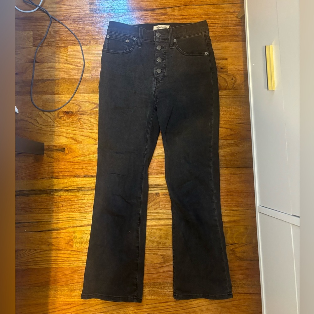 Madewell Cali Demi jean in black